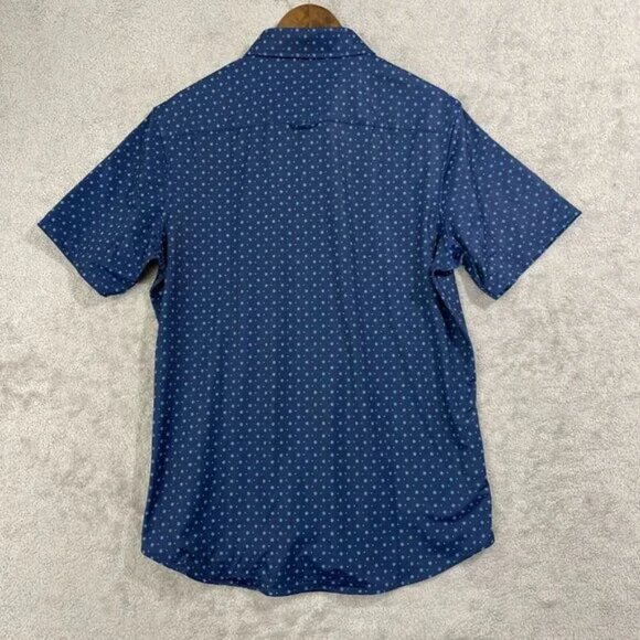 NEWT Jachs New York Men's L Blue Short Sleeved Shirt Lightweight & Stretchy - Picture 6 of 7